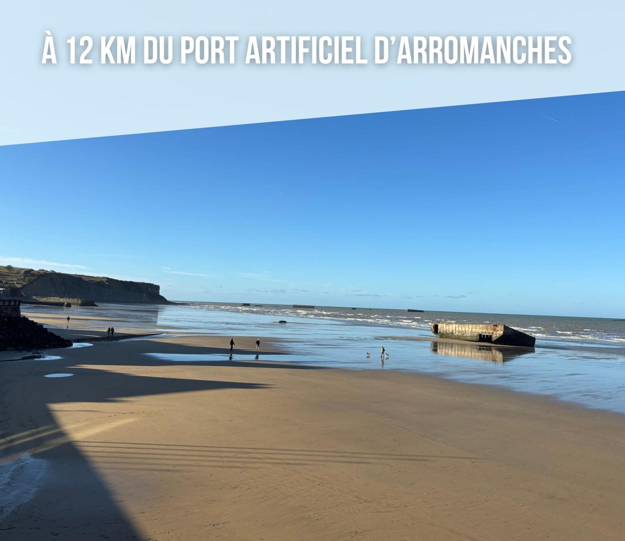 Commes Le So Art, Grande Maison 4 Chambres, Terrain De Petanque, Grand Jardin Clos, Flipper, Babyfoot, Jeux Arcade, Ping Pong,1 Km Mer, Proche Golf, Port En Bessin, Bayeux Et Plages Du Debarquement, Adaptee Enfants מראה חיצוני תמונה