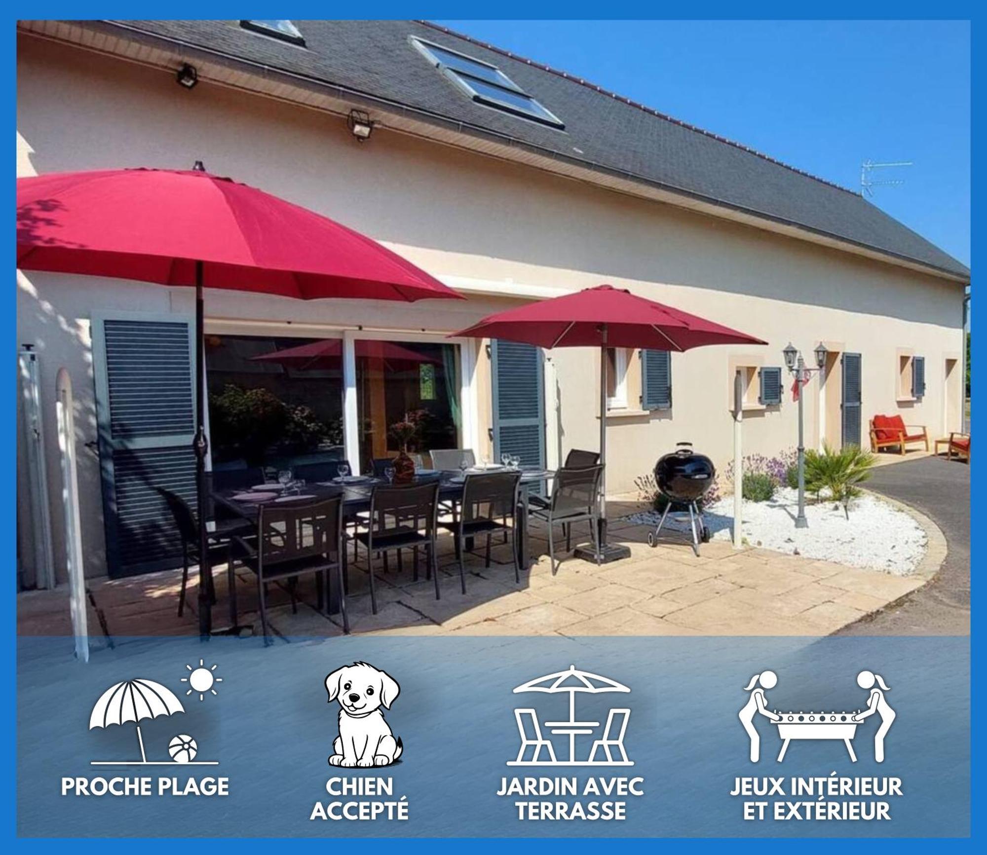 Commes Le So Art, Grande Maison 4 Chambres, Terrain De Petanque, Grand Jardin Clos, Flipper, Babyfoot, Jeux Arcade, Ping Pong,1 Km Mer, Proche Golf, Port En Bessin, Bayeux Et Plages Du Debarquement, Adaptee Enfants מראה חיצוני תמונה